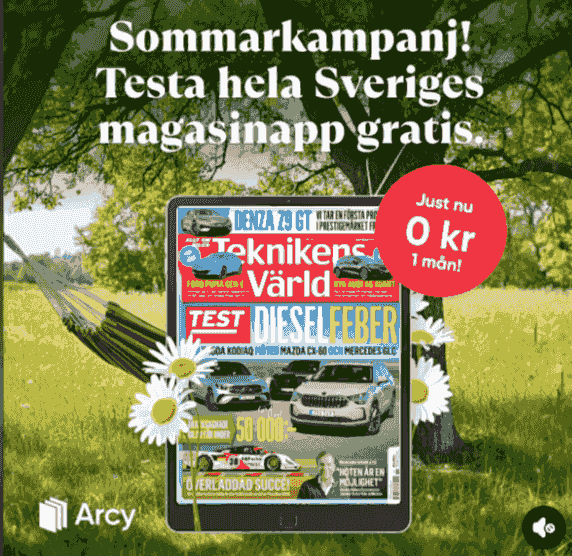 Testa Arcy gratis i en månad