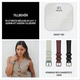 Garmin Lily 2 smartwatch - cream gold