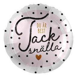 Folieballong "Tack Snälla" - Festdekoration