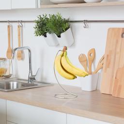 Bananhållare i Rostfritt Stål med Krok