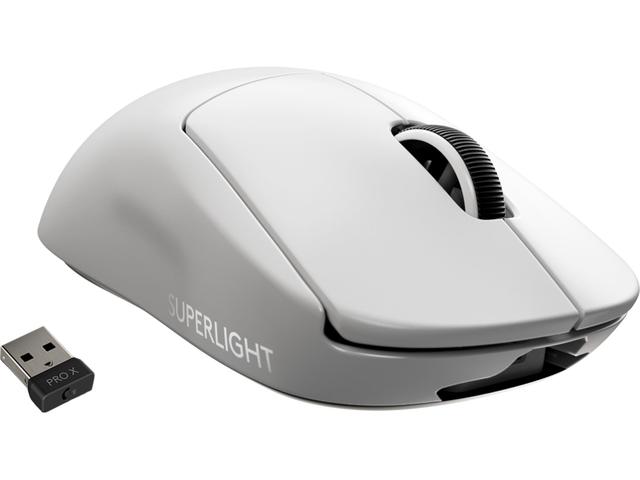 Logitech PRO X SUPERLIGHT Trådlös Gamingmus (vit)