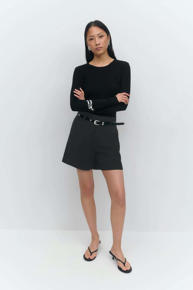 Svarta Tailored Bermuda Shorts för Damer