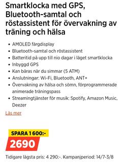 Garmin Venu 2 Plus Smartwatch 43mm Silver/Gray