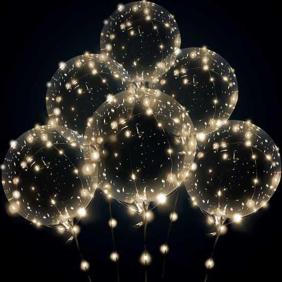 LED Ballonger 10-Pack Varmvitt Ljus
