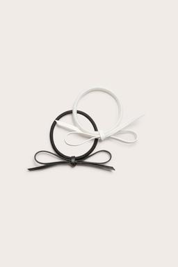 Velour Scrunchies 2-Pack - Black, Women's