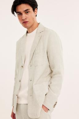 Herr Linnekavaj i Beige från Kappahl