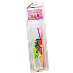 Festliga Sugrör med Fruktdesign, 6-Pack