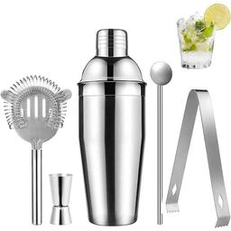 Cocktail Shaker Set - Rostfritt Stål, 5 Delar