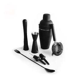 Cocktail Shaker Set i Mattsvart Rostfritt Stål