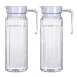2-pack Vattenkannor med Lock - Spillfri, Transparent