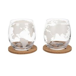 Glob Karaff och Whiskeyglas Set med Stenar