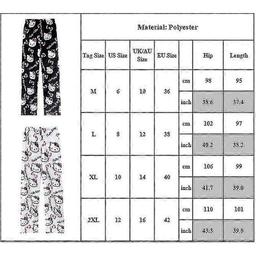 Kawaii Hello Kitty Pyjamasbyxor - Rosa Flanell