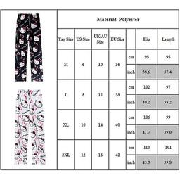 Kawaii Hello Kitty Flanell Pyjamasbyxor för Kvinnor