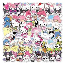 Sanrio Tema Klistermärken - Cinnamoroll & HelloKitty