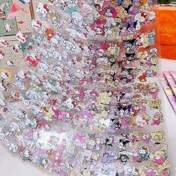 Set om 20 Karaktärsklistermärken - Sanrio Familj
