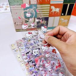 Set om 20 Karaktärsklistermärken - Sanrio Familj