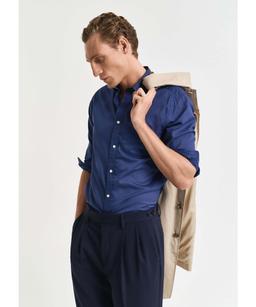 Douglas Linen Stripe Shirt in Blue