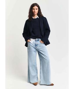 Classic Cotton C-Neck Sweater - Dark Blue