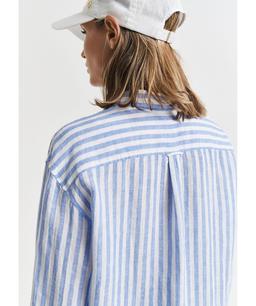 Striped Linen Shirt in Blue - 4300476-419