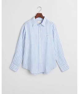 Striped Linen Shirt in Blue - 4300476-419