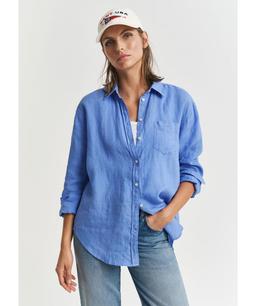 Striped Linen Shirt in Blue - 4300476-419