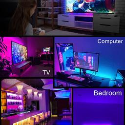 15m RGB LED-Remsor Musiksynk Appstyrning