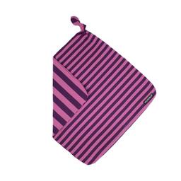Striped Plum/Fuchsia Baby Blanket