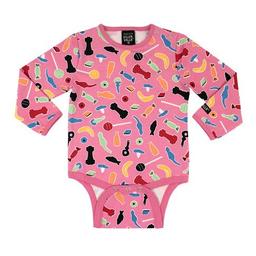 CANDY ROSE Långärmad Barnbody | Villervalla