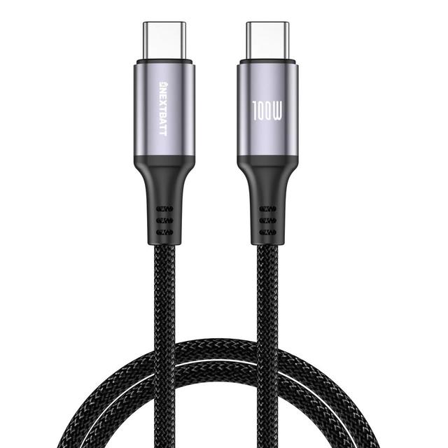 NEXTBATT USB-C 100W 5A Kabel 2m - svart