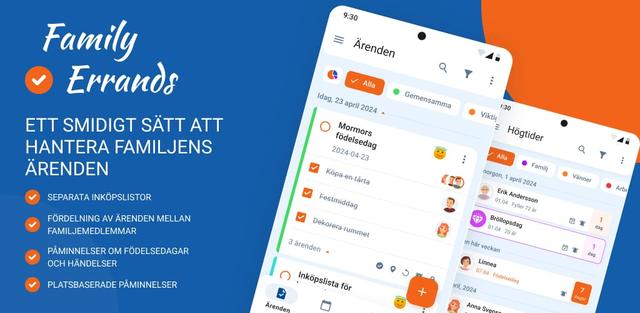 Family Errand Organizer Mobile App