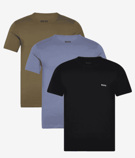 BOSS 3-pack t-shirts hos Booztlet
