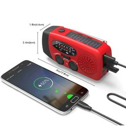 Nödradio med Vev, Solceller & Powerbank