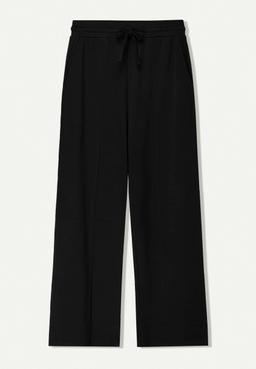 Bershka Svart Wide-Leg Träningsbyxor