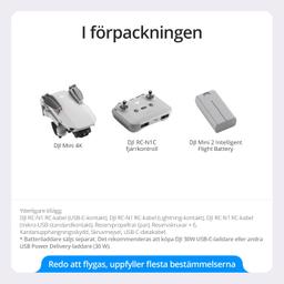 DJI Mini 4K, lätt drönare med 4K UHD-kamera för vuxna