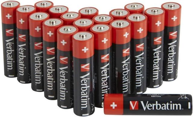 Verbatim Premium AA Alkaline batteries 1.5V 20-pack
