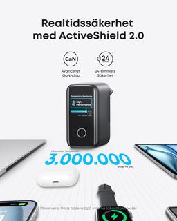 Anker 140W USB-C 4-portars snabbladdare för laptops m.m.