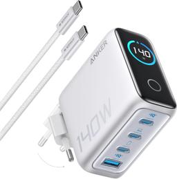 Anker 140W USB-C 4-portars snabbladdare för laptops m.m.