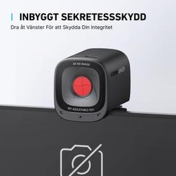Anker PowerConf C200 2K webbkamera med brusreducering