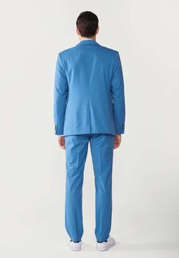 Pier One Basic Summer Suit blå kostymkavaj