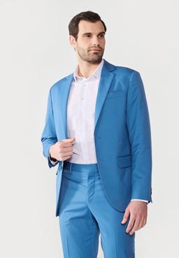 Pier One Basic Summer Suit blå kostymkavaj