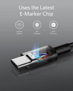 Anker USB-C till USB-C Snabbladdningskablar 100W 2-pack