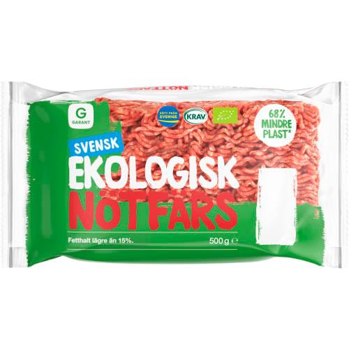 Ekologisk Nötfärs 500 g - GARANT EKO. 64,90 kr/st.