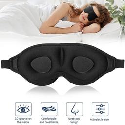 3D Mörkläggande Sovmask med Konturer
