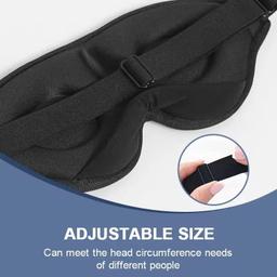 3D Mörkläggande Sovmask med Konturer