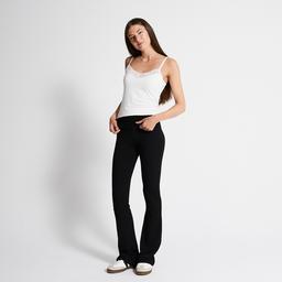 Classic High-Waisted Flared Dress Pants