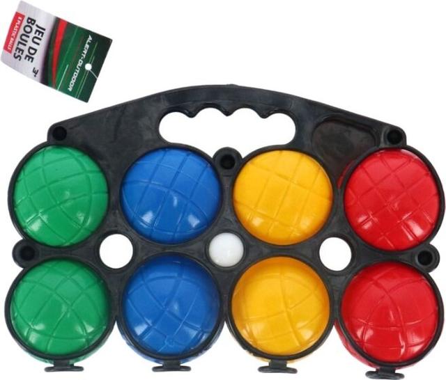 Boccia set med 8 färgglada klot