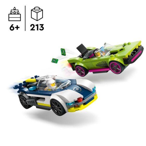 LEGO 60415 Polisjakt: Polisbil och muskelbil