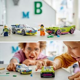 LEGO 60415 Polisjakt: Polisbil och muskelbil
