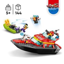 LEGO City 60373 Brandräddningsbåt Byggset
