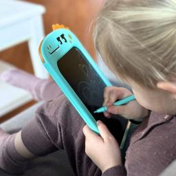 LCD-rittavla med bakgrundsbelysning, grön dinosaurie
